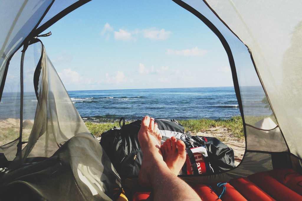 A tent is a necessary camping equipment