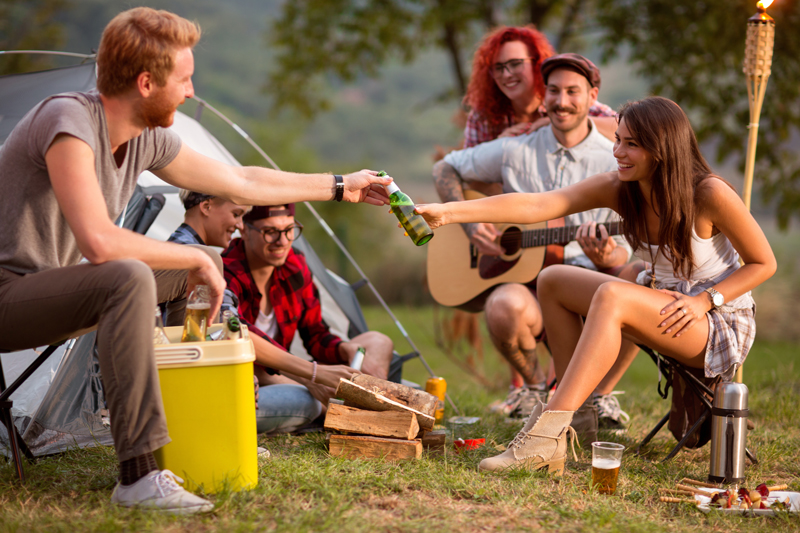 Nevera de camping.