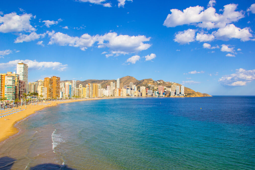 Playa de Levante en Benidorm.