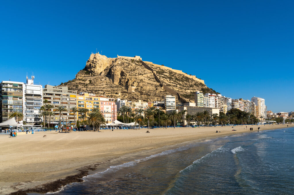 Playa del Postiguet en Alicante.