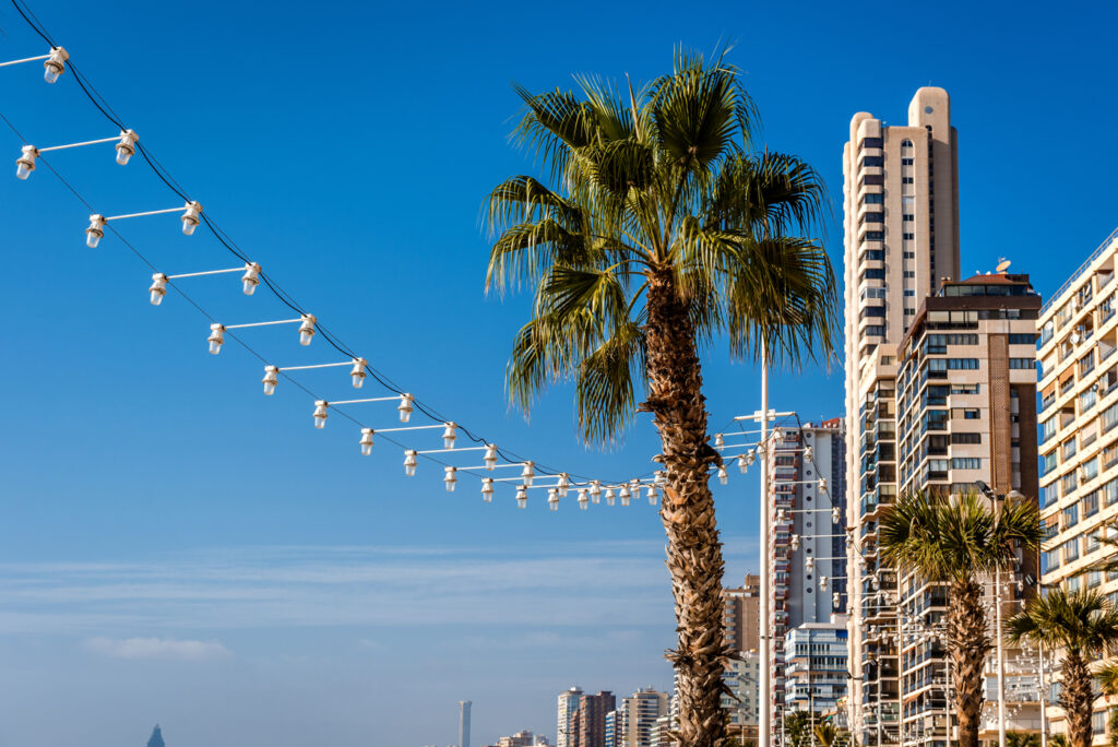 Playa de Levante en Benidorm.