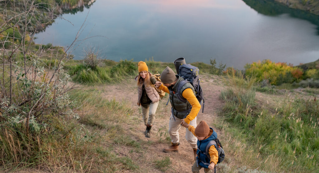Senderismo con niños.